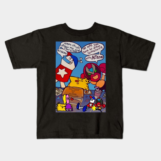 Homestar runner, Strong bad & the cheat animated! Kids T-Shirt by xxlisagamerxx